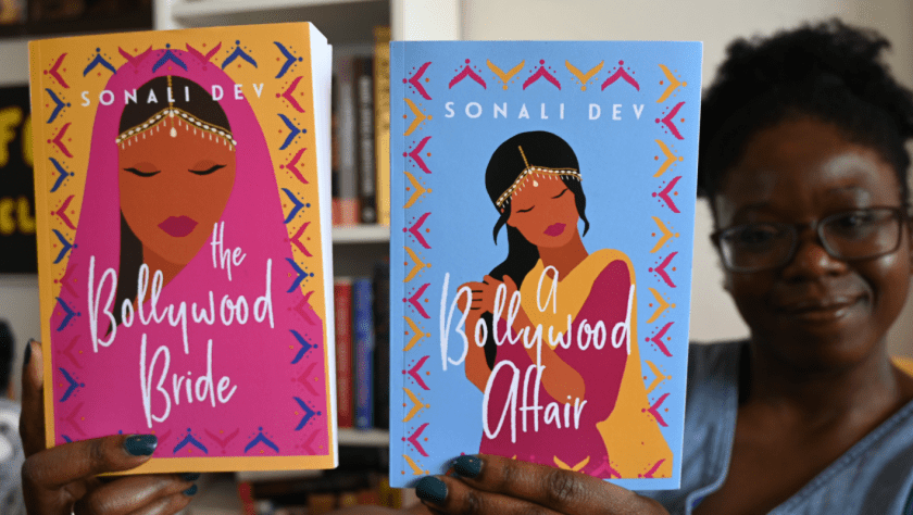 Sonali Dev book jackets A Bollywood Affair, The Bollywood Bride
