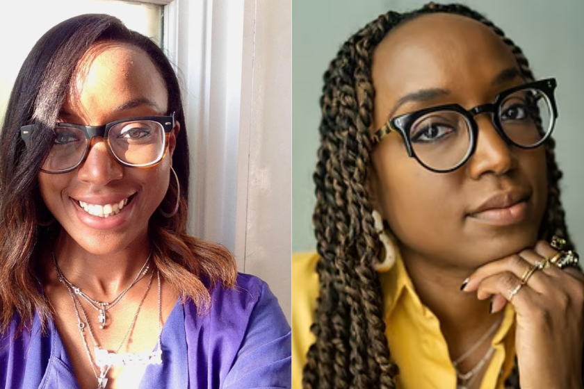 2 headshots of writer and editor, Sareeta Domingo